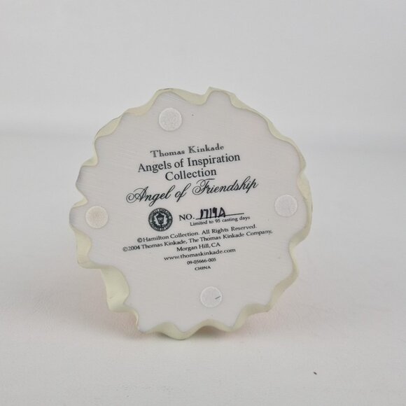 Thomas Kinkade 2004 Angels Of Inspiration Angel of Friendship 1719A Figurine - Picture 7 of 8
